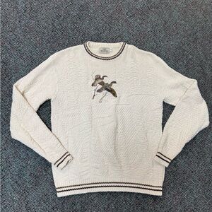 Vintage RedHead Wood Duck Grandpa Sweater Size XL TALL